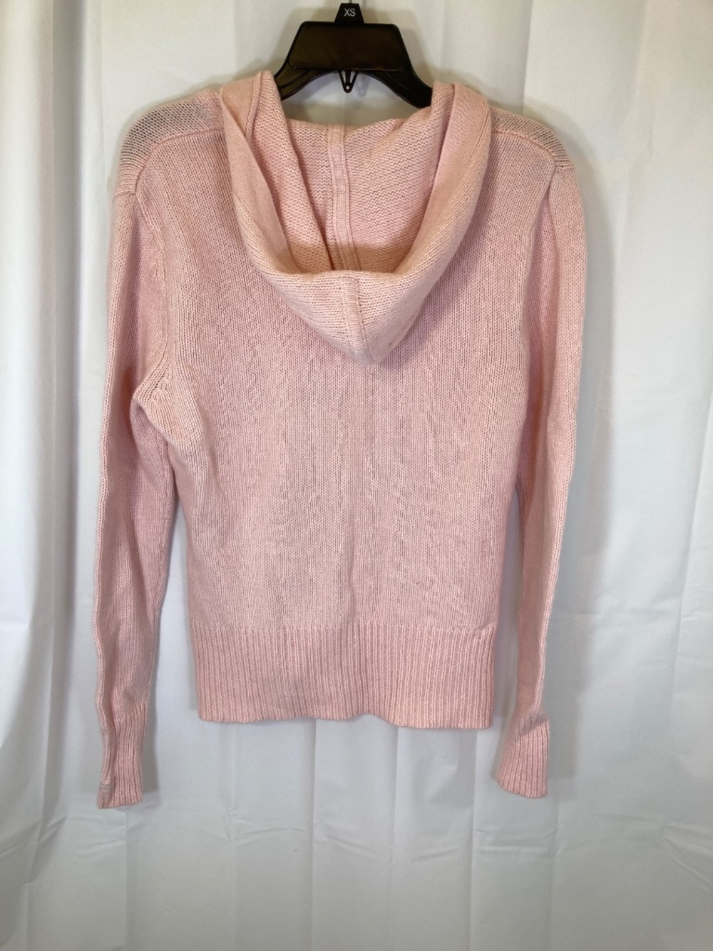 Disney Tinkerbell Pink Cardigan Sweater Sz L Hood Embroidered Accents - Picture 10 of 14